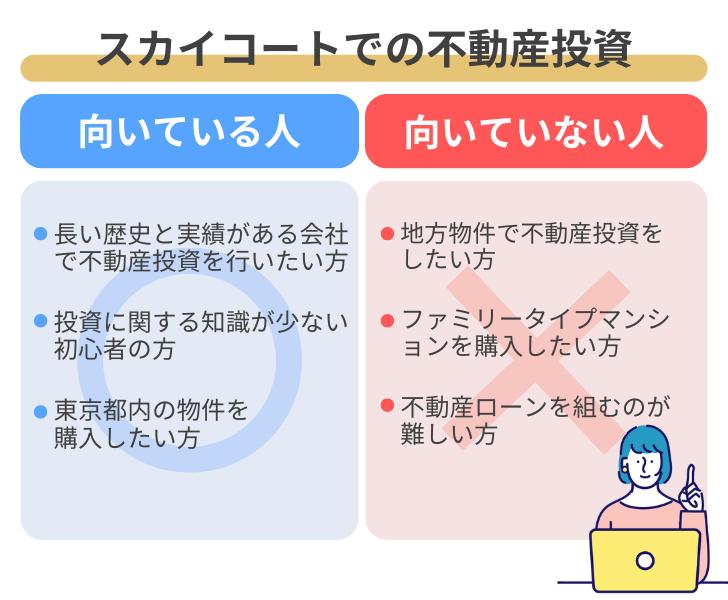スカイコートでの不動産投資が向いている人・向いていない人