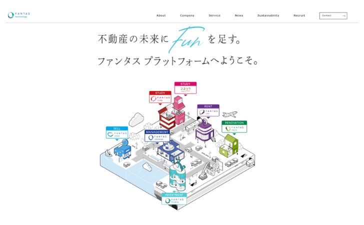 ファンタステクノロジー(FANTAS technology)のHP画像